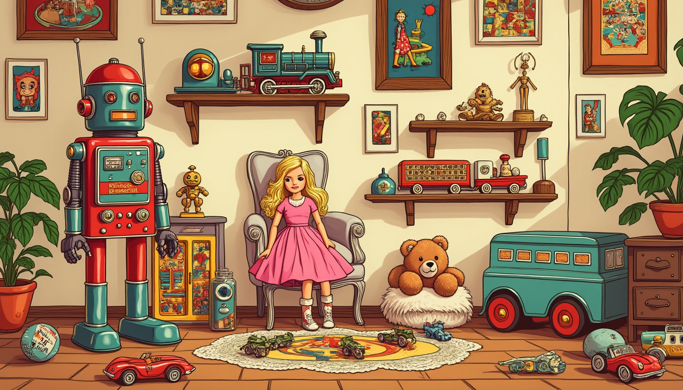 découvrez la liste des 30 vieux jouets qui, avec le temps, sont devenus de véritables trésors. apprenez comment ces objets d'enfance peuvent valoir une fortune aujourd'hui grâce à leur rareté et leur valeur nostalgique. ne manquez pas l'occasion de revisiter ces pièces emblématiques du passé!