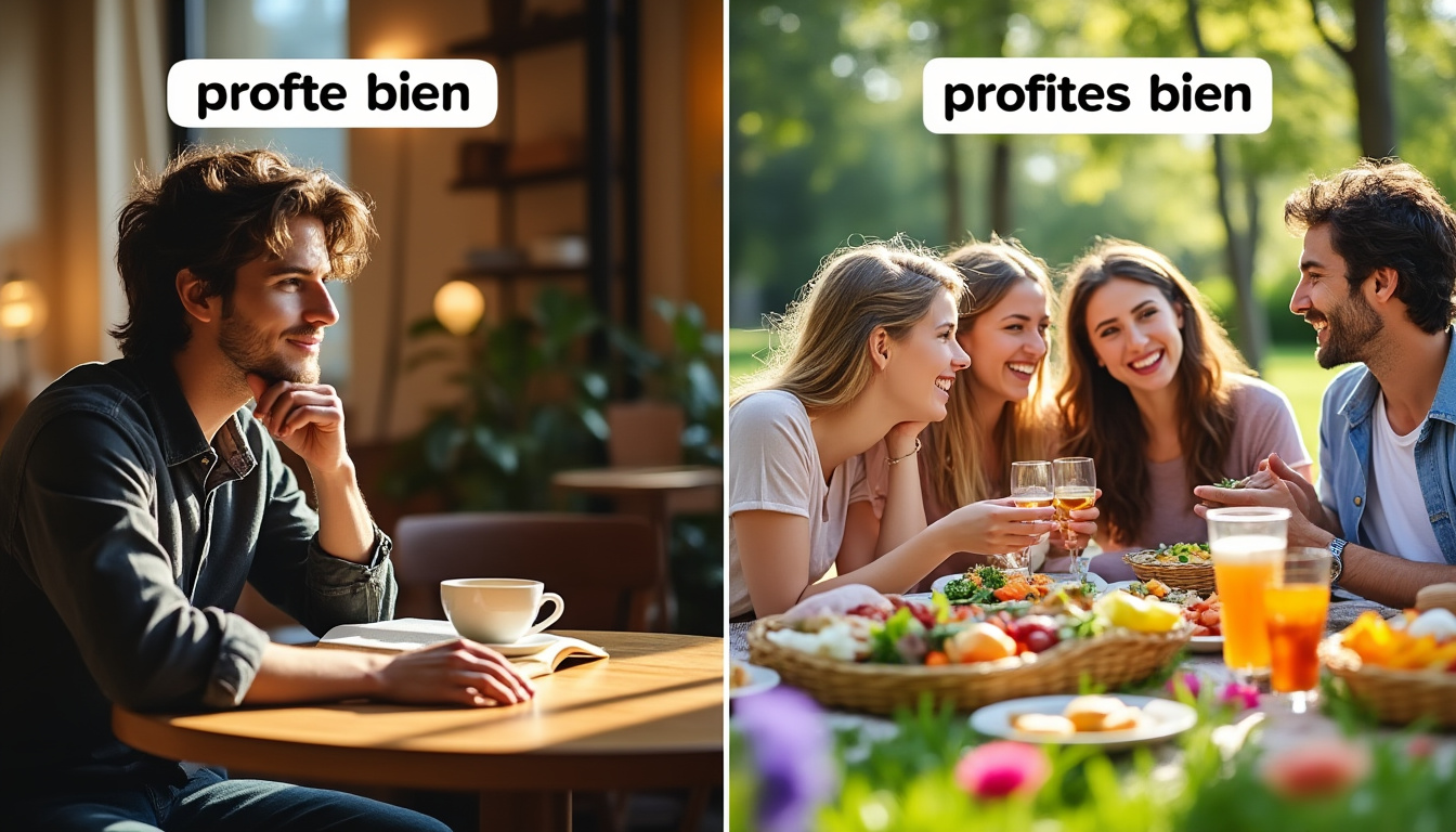 Profite bien ou profites bien : quelle forme utiliser ?
